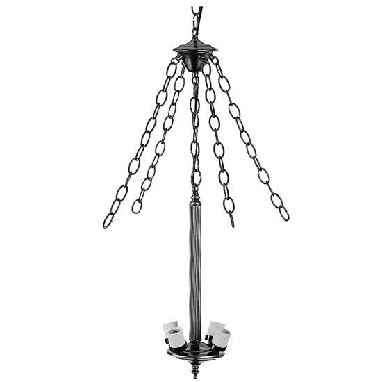 Meyda Lighting 20" 4-Light Mahogany Bronze Inverted Pendant Light