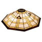 Meyda Lighting 20" Arrowheads Mahogany Bronze Frame With Multi-Colored Shade Glass