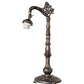 Meyda Lighting 20" Mahogany Bronze Bridge Arm Table Lamp Base Hardware