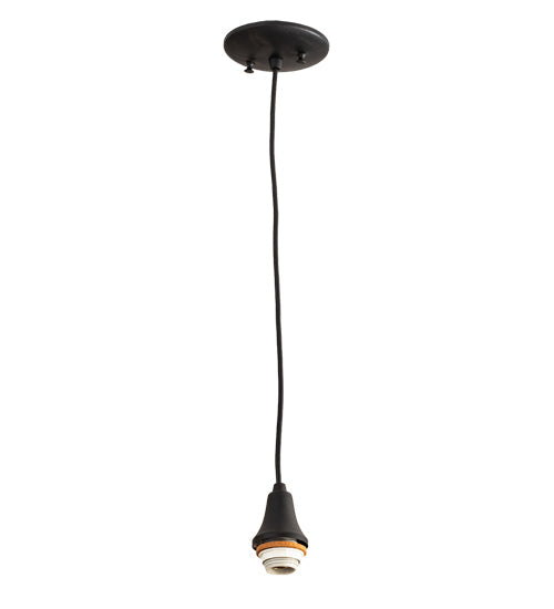 Meyda Lighting 203701 5" Textured Black Pendant Light Hardware