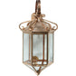 Meyda Lighting 21" Silicon Bronze Anza Lantern Wall Sconce With Clear Shade Glass