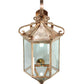 Meyda Lighting 21" Silicon Bronze Anza Lantern Wall Sconce With Clear Shade Glass