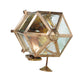 Meyda Lighting 21" Silicon Bronze Anza Lantern Wall Sconce With Clear Shade Glass