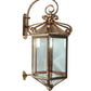 Meyda Lighting 21" Silicon Bronze Anza Lantern Wall Sconce With Clear Shade Glass