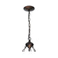 Meyda Lighting 21032 12" 3-Light Mahogany Bronze Inverted Pendant Light Hardware