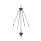 Meyda Lighting 21040 5" 3-Light Mahogany Bronze Inverted Pendant Light Hardware