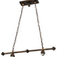 Meyda Lighting 211601 32" 2-Light Antique Copper Island Pendant Light Hardware