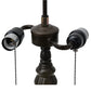 Meyda Lighting 22" 2-Light Mahogany Bronze Table Lamp Base