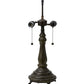 Meyda Lighting 22" 2-Light Mahogany Bronze Table Lamp Base