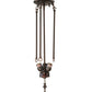 Meyda Lighting 22" 3-Light Mahogany Bronze Semi-flush Mount Ceiling Light Hardware