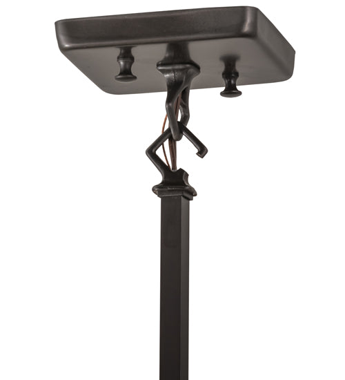 Meyda Lighting 22"H x 6"W Craftsman Brown on Brass Pendant Light Hardware