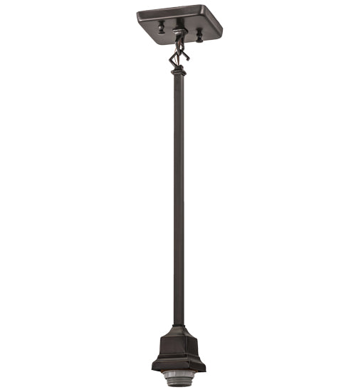Meyda Lighting 22"H x 6"W Craftsman Brown on Brass Pendant Light Hardware