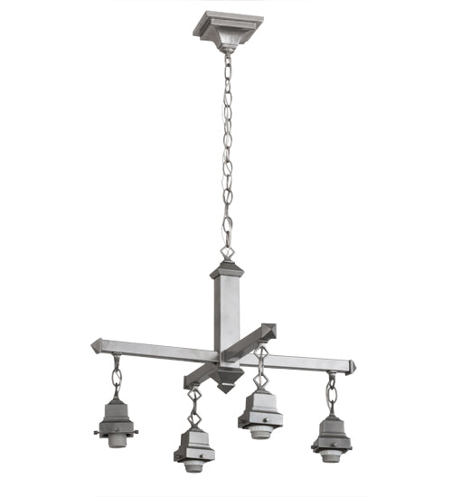 Meyda Lighting 24" 4-Light Nickel Chandelier Hardware