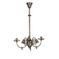 Meyda Lighting 24" 6-Light Antique Brass Gas & Electric Chandelier