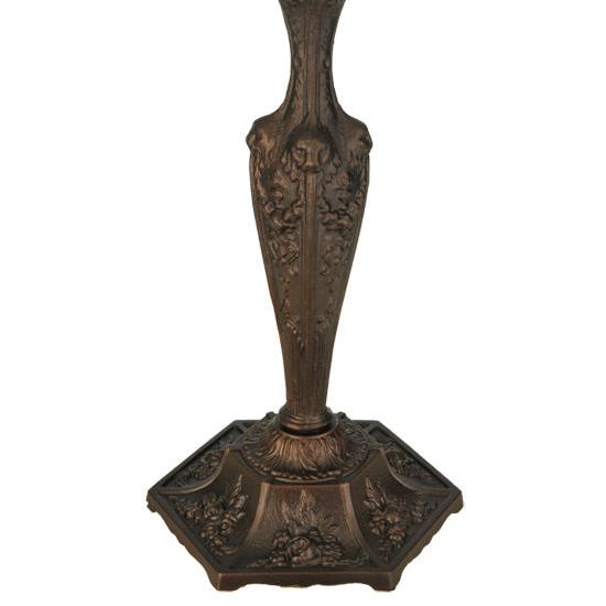 Meyda Lighting 24" Mahogany Bronze Lion Head Table Lamp Base