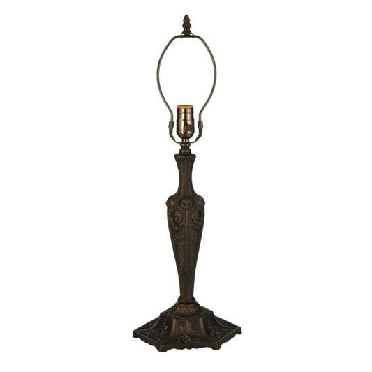 Meyda Lighting 24" Mahogany Bronze Lion Head Table Lamp Base