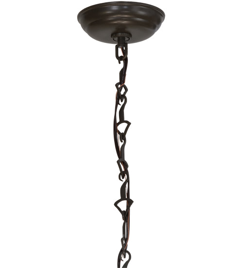Meyda Lighting 25" 4-Light Timeless Bronze Inverted Pendant Light Hardware