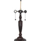 Meyda Lighting 253040 23" 2-Light Mahogany Bronze Table Lamp Base