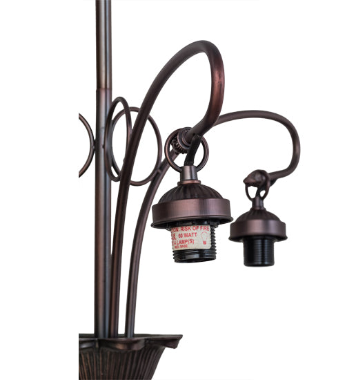 Meyda Lighting 25888 24" 3-Light Mahogany Bronze Chandelier Hardware