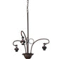 Meyda Lighting 25888 24" 3-Light Mahogany Bronze Chandelier Hardware