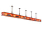 Meyda Lighting 259803 240" 24-Light Antique Copper Island Pendant Light With Madura Idalight Shade