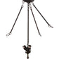 Meyda Lighting 26" 3-Light Mahogany Bronze Inverted Pendant Light Hardware