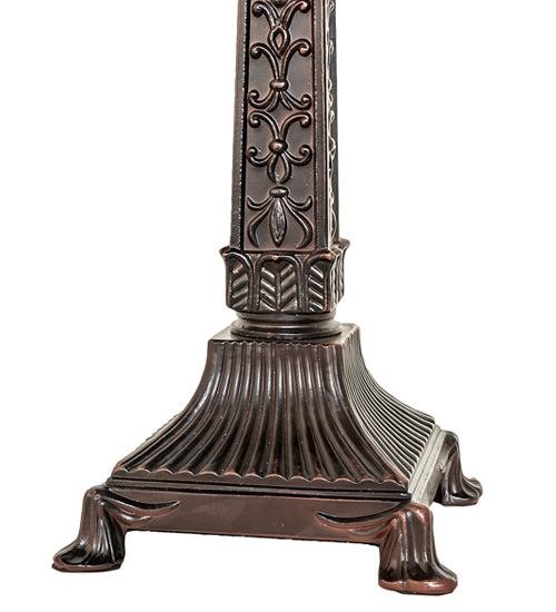 Meyda Lighting 27" 2-Light Mahogany Bronze Decorative Mission Table Lamp Base
