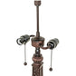 Meyda Lighting 27" 2-Light Mahogany Bronze Decorative Mission Table Lamp Base