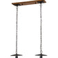 Meyda Lighting 27" 2-Light Mahogany Bronze Island Pendant Light Hardware