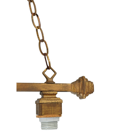 Meyda Lighting 28" 2-Light Cortez Gold Island Pendant Light Hardware