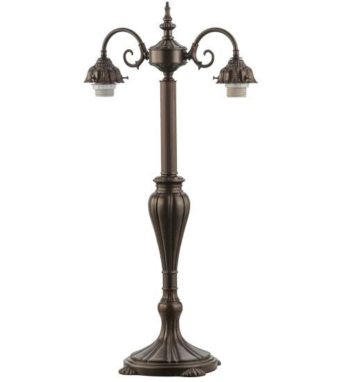 Meyda Lighting 28" 2-Light Mahogany Bronze Table Lamp Base