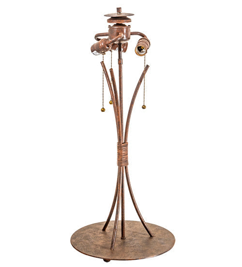 Meyda Lighting 28" 3-Light Rusty Nail Table Lamp Base
