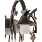 Meyda Lighting 28" 6-Light Mahogany Bronze Chandelier Hardware