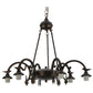 Meyda Lighting 28" 6-Light Mahogany Bronze Chandelier Hardware