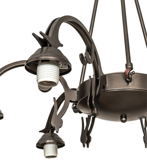 Meyda Lighting 28" 6-Light Oil Rubbed Bronze Chandelier Hardware