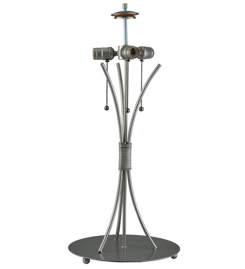 Meyda Lighting 28" Nickel Powdercoat Table Lamp Base