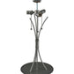 Meyda Lighting 28" Nickel Powdercoat Table Lamp Base