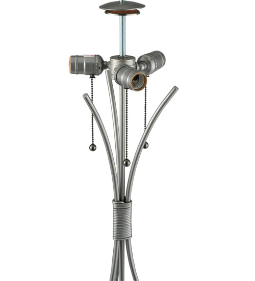 Meyda Lighting 28" Nickel Powdercoat Table Lamp Base