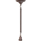 Meyda Lighting 29"H x 7"W Mahogany Bronze Bungalow Pendant Light Hardware