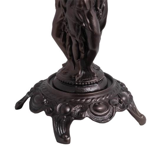 Meyda Lighting 3 Graces 15" Mahogany Bronze Table Lamp Base