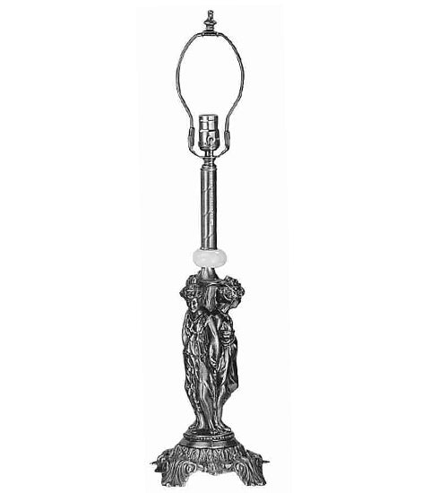 Meyda Lighting 3 Graces 20" Silver Table Lamp Base