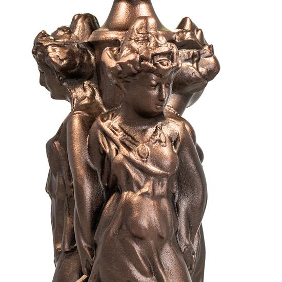 Meyda Lighting 3 Graces 23" 3-Light Mahogany Bronze Table Lamp Base