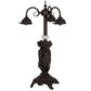 Meyda Lighting 3 Graces 23" 3-Light Mahogany Bronze Table Lamp Base