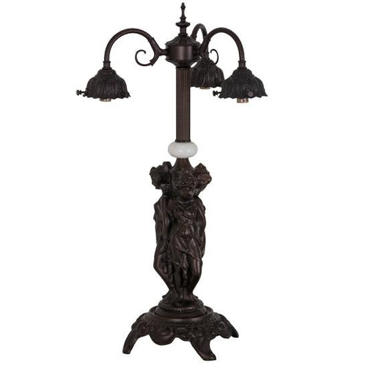 Meyda Lighting 3 Graces 23" 3-Light Mahogany Bronze Table Lamp Base