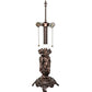 Meyda Lighting 3 Graces 28" 2-Light Mahogany Bronze Table Lamp Base