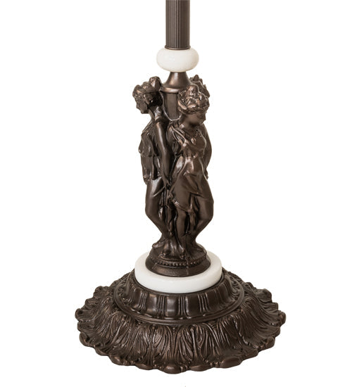 Meyda Lighting 3 Graces 65" Mahogany Bronze Floor Lamp Base