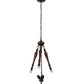 Meyda Lighting 30459 20" 3-Light Mahogany Bronze Pendant Light Hardware