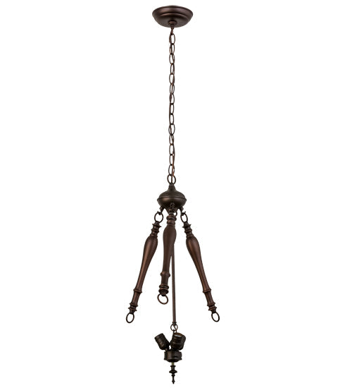 Meyda Lighting 30459 20" 3-Light Mahogany Bronze Pendant Light Hardware