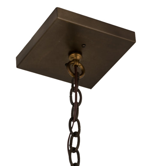 Meyda Lighting 36" 4-Light Antique Copper MS244-37-1 Inverted Pendant Light Hardware