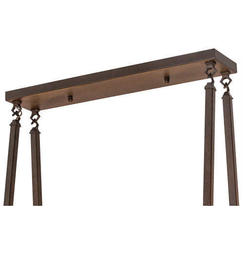 Meyda Lighting 36" 8-Light Cafe Noir Island Chandelier Hardware